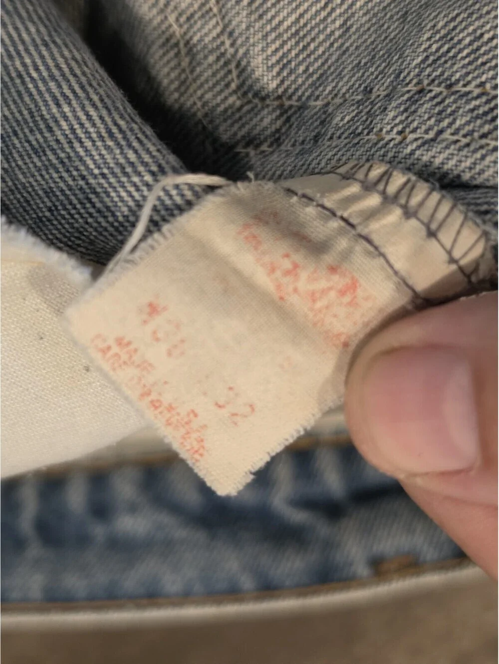 Vintage Levi’s 505 Orange Tab Jeans Made in USA W36x32 Straight Leg Denim